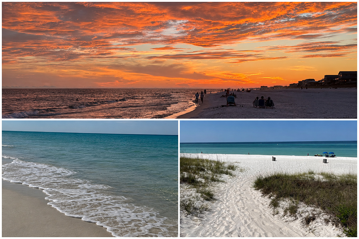 Gulf beach near The Beach Break in Panama City Beach